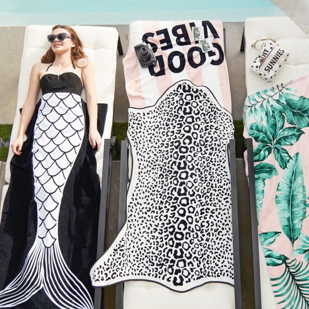 ISO Emily and Meritt leopard beach towel